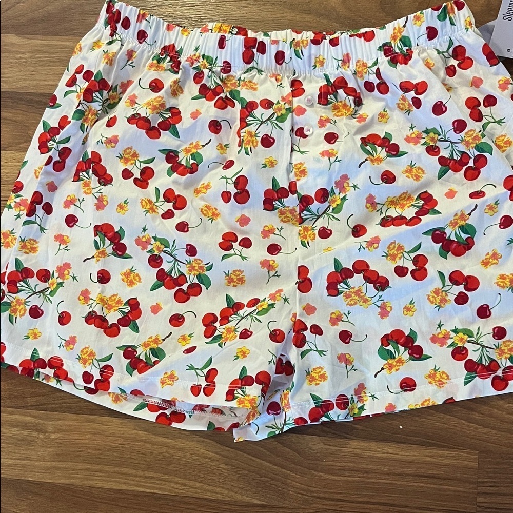 Cherries and flowers boxer shorts new